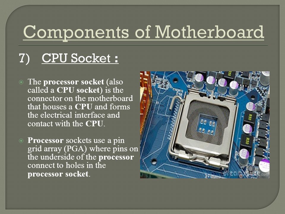 Motherboard parts and functions ppt best sale